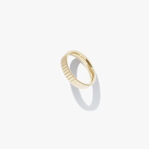 Ready-Made Jewelry Fluted Band Ring Gold Size 5